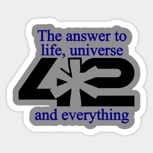 42 Answer to Everything Sticker